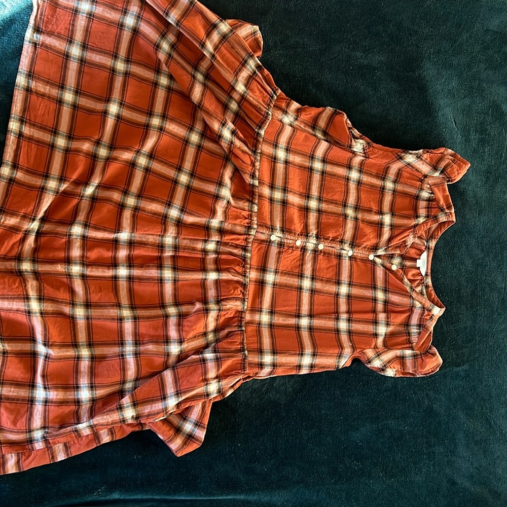 Time and True plaid dress